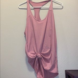 Pink workout tank top